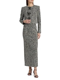 Bouclé Tweed Tailored Jacket