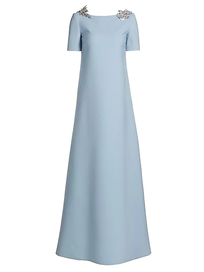 Embellished A-Line Gown