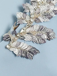 Embellished Wool-Blend A-Line Gown