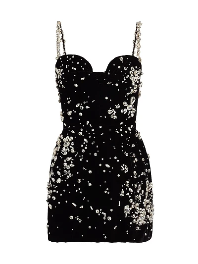 Jewel Embellished Cocktail Dress