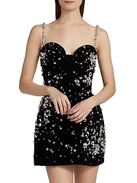 Jewel Embellished Cocktail Dress