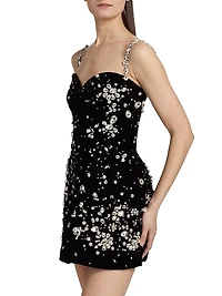 Jewel Embellished Cocktail Dress