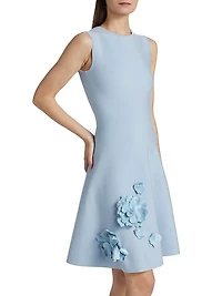 Peony Embellished Fit & Flare Knit Dress