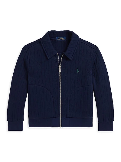 Little Boy's & Cable-Knit Jacket