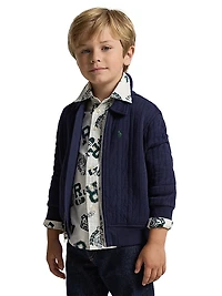 Little Boy's & Cable-Knit Jacket