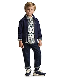 Little Boy's & Cable-Knit Jacket