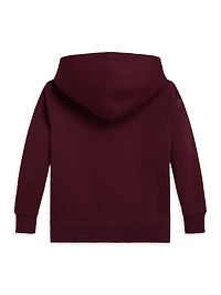 Little Boy's & Polo Bear Cotton-Blend Fleece Hoodie