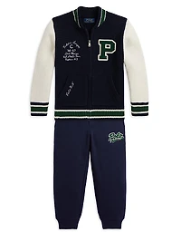 Little Boy's & Logo Fleece Joggers