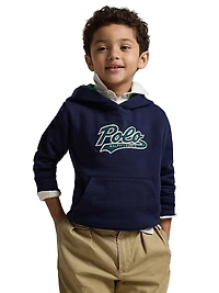 Little Boy's & Logo Cotton-Blend Fleece Hoodie