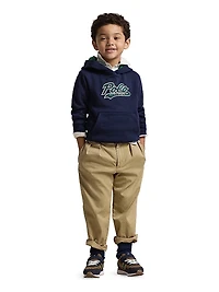 Little Boy's & Logo Cotton-Blend Fleece Hoodie