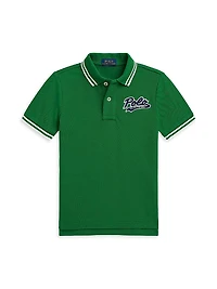 Little Boy's & Logo Cotton Polo Shirt