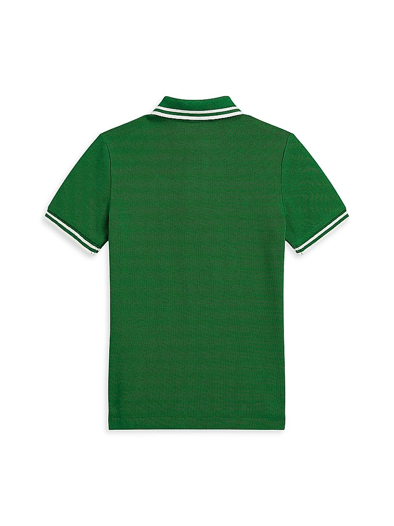 Little Boy's & Logo Cotton Polo Shirt