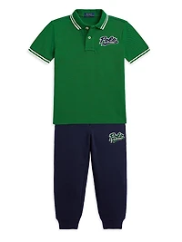 Little Boy's & Logo Cotton Polo Shirt