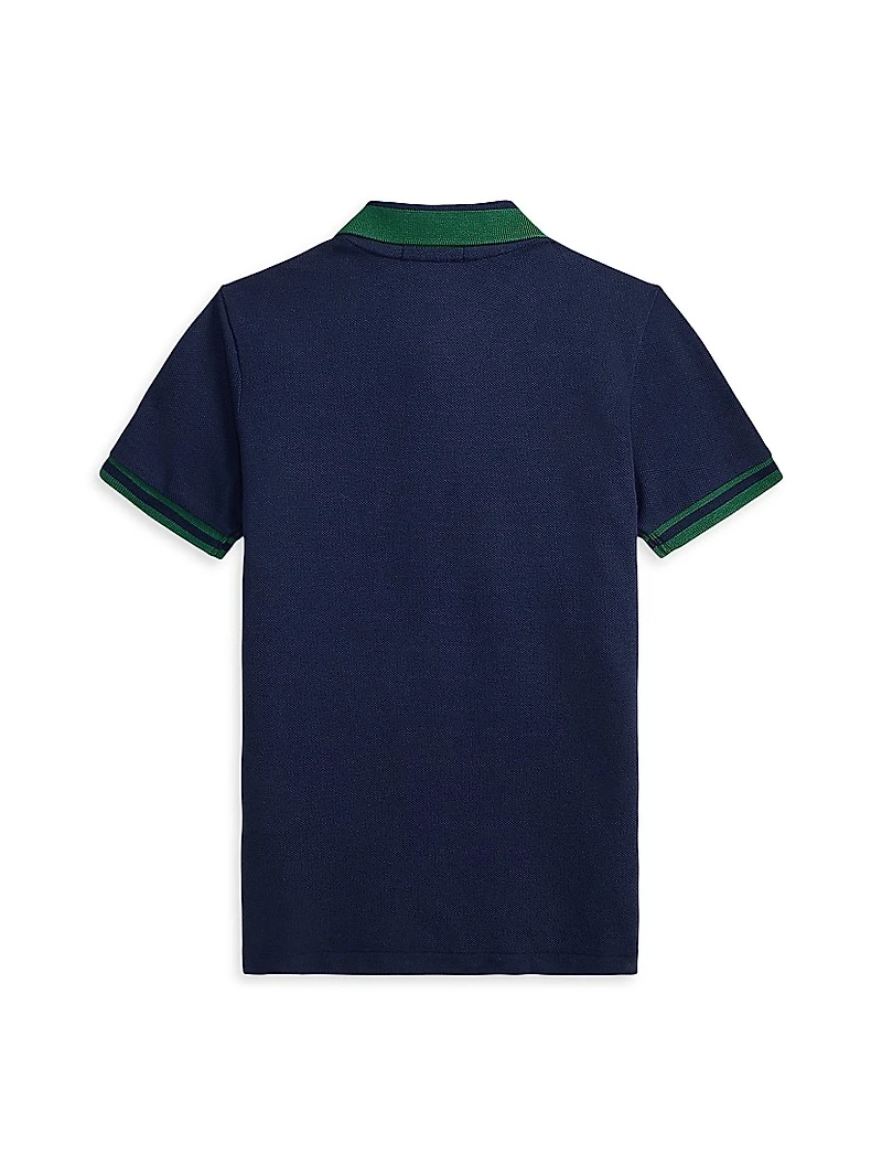 Little Boy's & Polo Bear Cotton Shirt