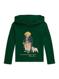 Little Boy's & Polo Bear Cotton Hoodie
