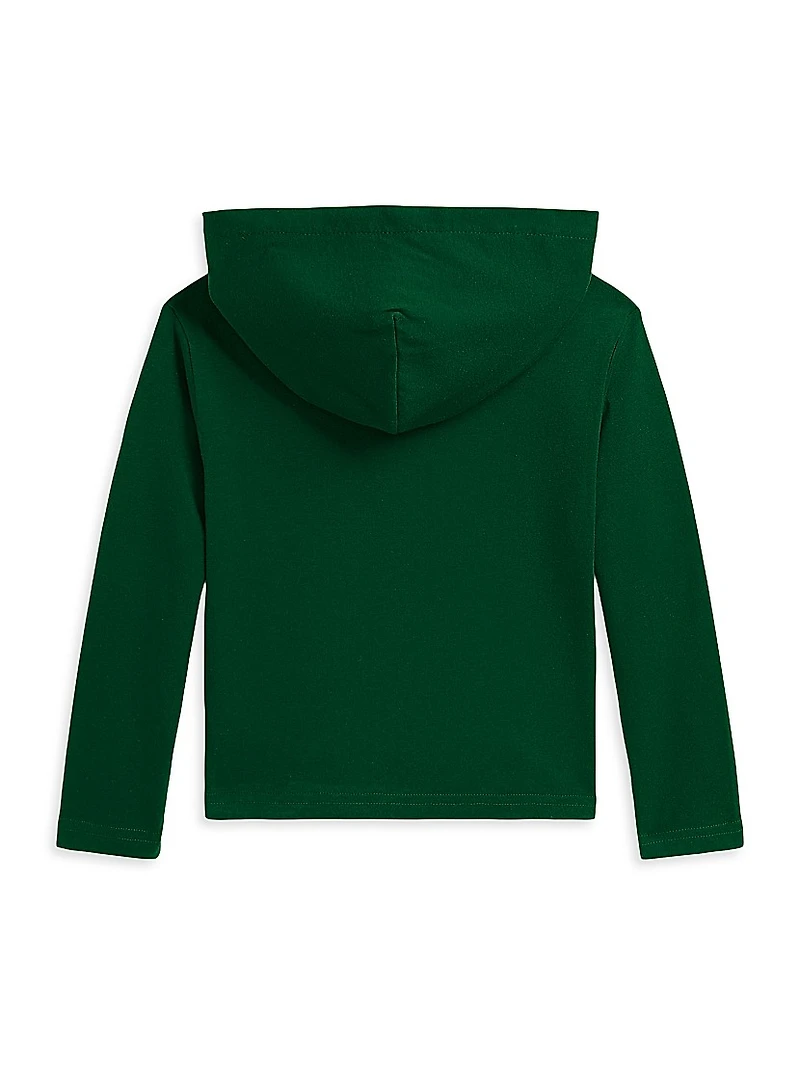 Little Boy's & Polo Bear Cotton Hoodie