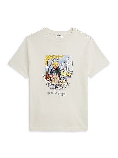 Little Boy's & Polo Bear Cotton T-Shirt