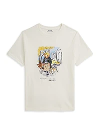 Little Boy's & Polo Bear Cotton T-Shirt