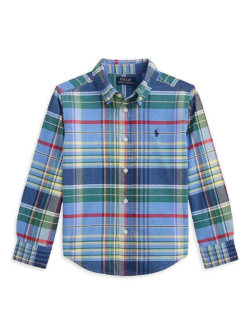 Little Boy's & Cotton Oxford Shirt