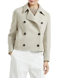 Hand Crafted Cropped Pea Coat