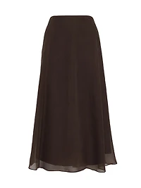 Crispy Silk Circle Skirt