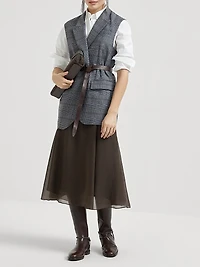 Crispy Silk Circle Skirt