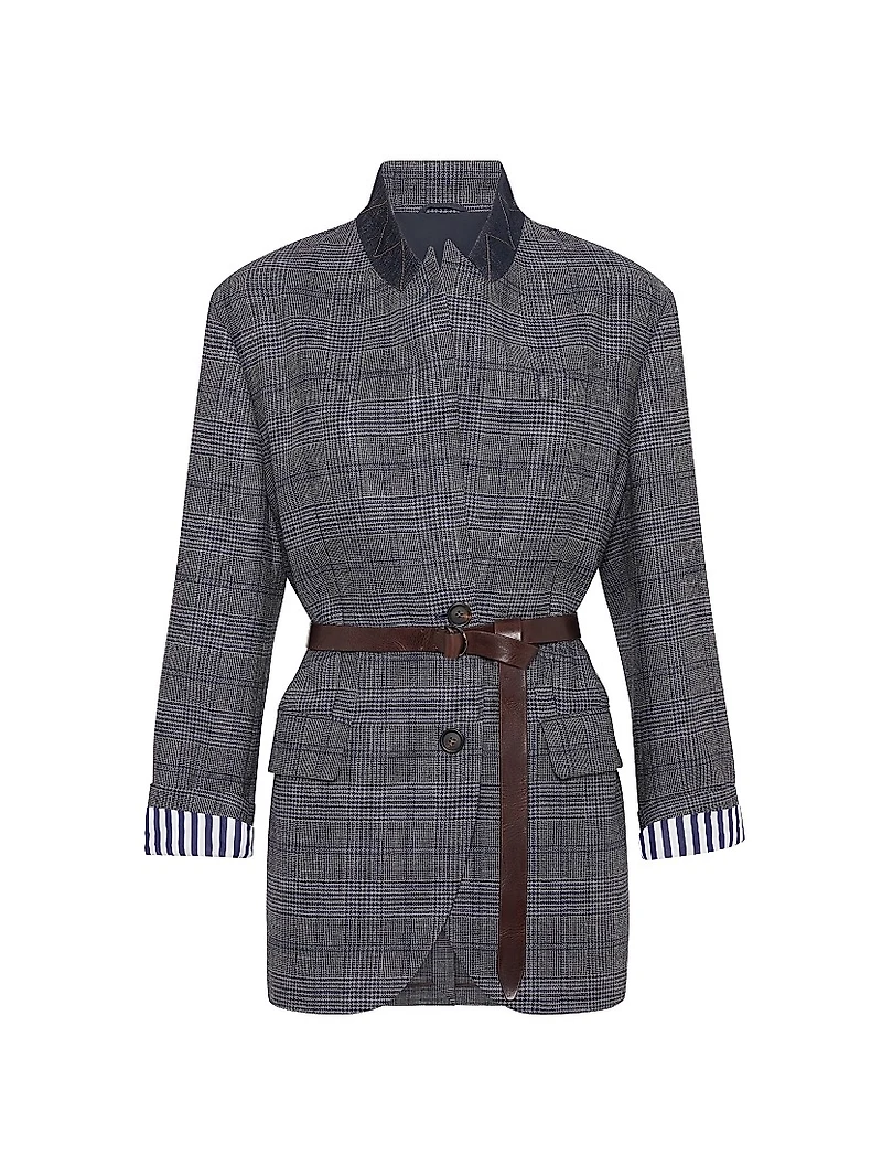 Virgin Wool Prince of Wales Blazer