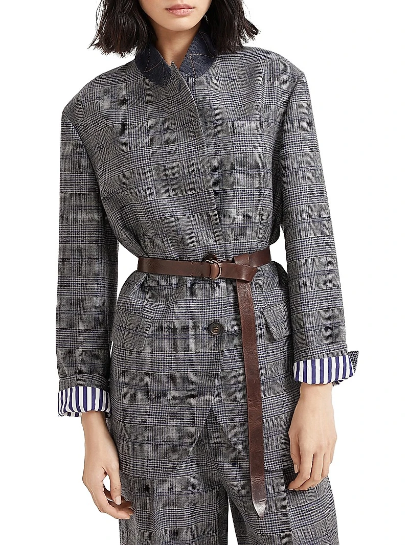 Virgin Wool Prince of Wales Blazer