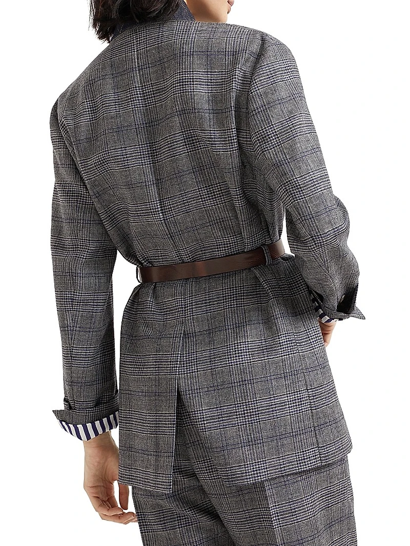 Virgin Wool Prince of Wales Blazer