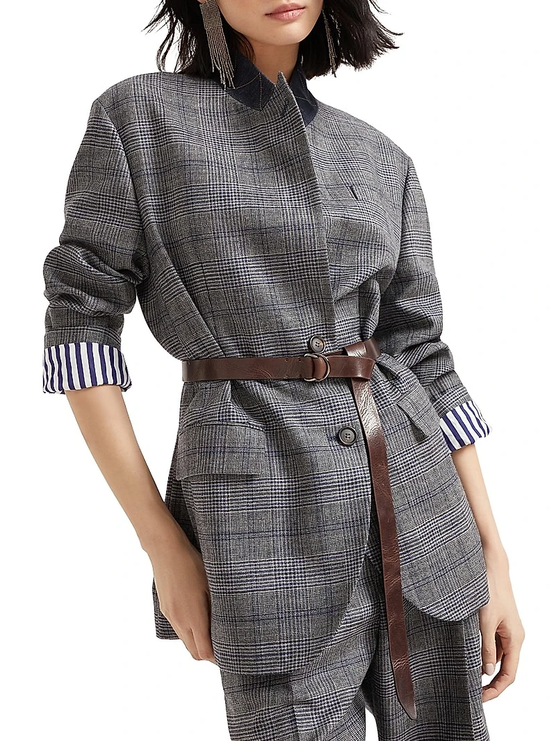 Virgin Wool Prince of Wales Blazer