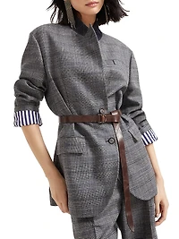 Virgin Wool Prince of Wales Blazer