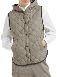 Lightweight Matte Nylon Quilted Vest