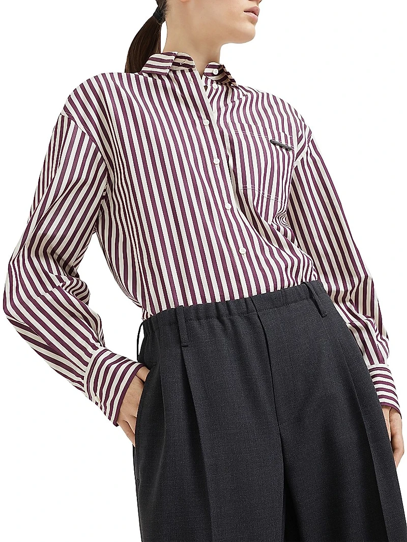 Virgin Wool Fluid Crepe Twill Sartorial Track Trousers