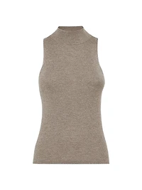 Sparkling Cashmere Lightweight Rib Knit Top