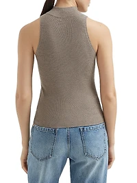Sparkling Cashmere Lightweight Rib Knit Top