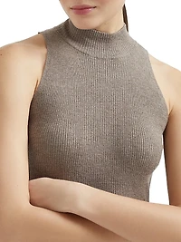 Sparkling Cashmere Lightweight Rib Knit Top