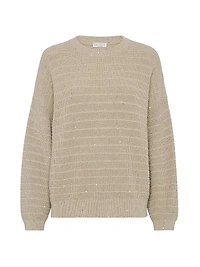 Textured Half English Rib Sweater Cotton Diamond Yarn
