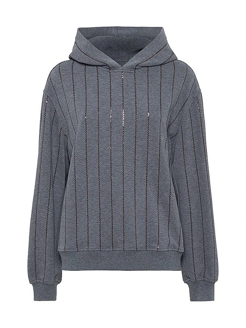 Cotton Smooth French Terry Hooded Sweatshirt