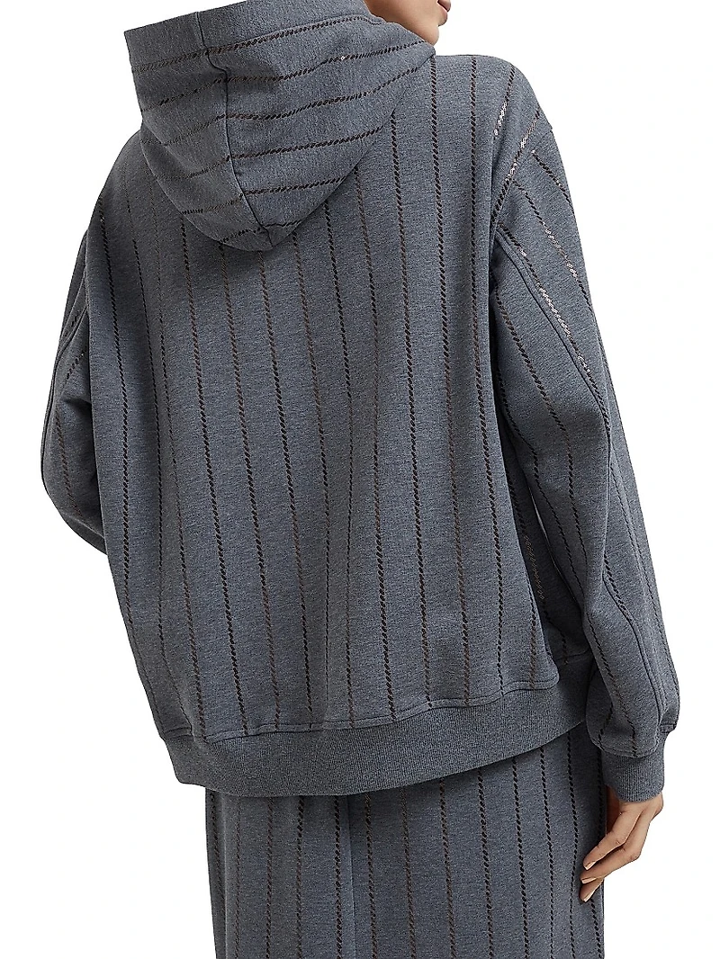 Cotton Smooth French Terry Hooded Sweatshirt