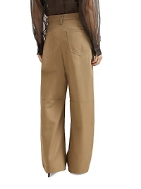 Dyed Denim Five Pocket Baggy Trousers