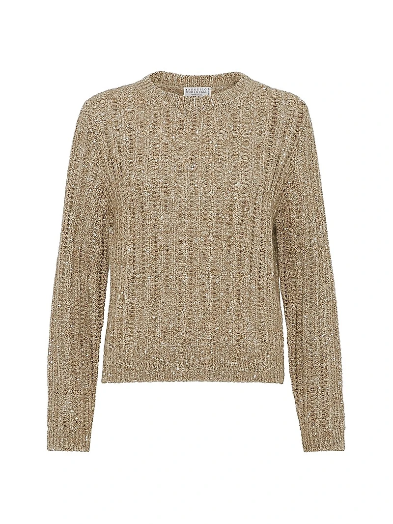 Soft Wool, Cashmere and Mohair Dazzling Rib Sweater