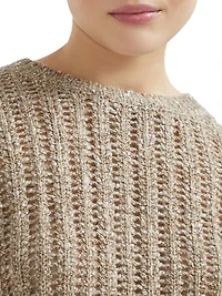 Soft Wool, Cashmere and Mohair Dazzling Rib Sweater