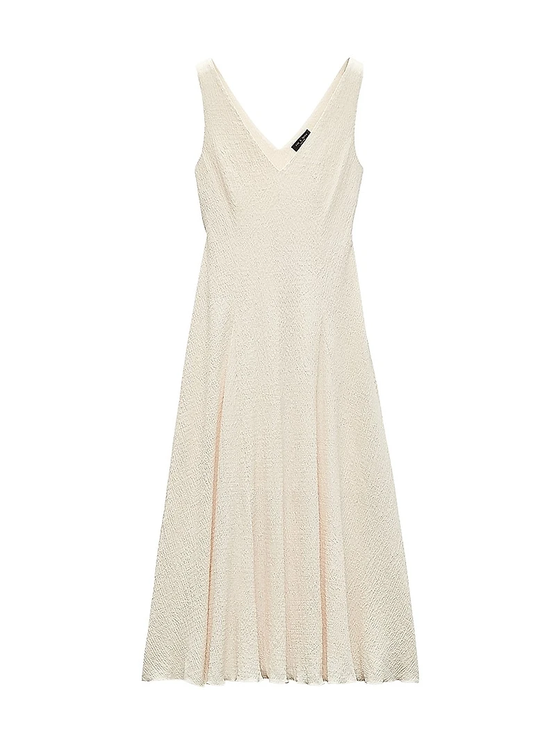 Lou V-Neck Midi-Dress