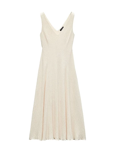 Lou V-Neck Midi-Dress