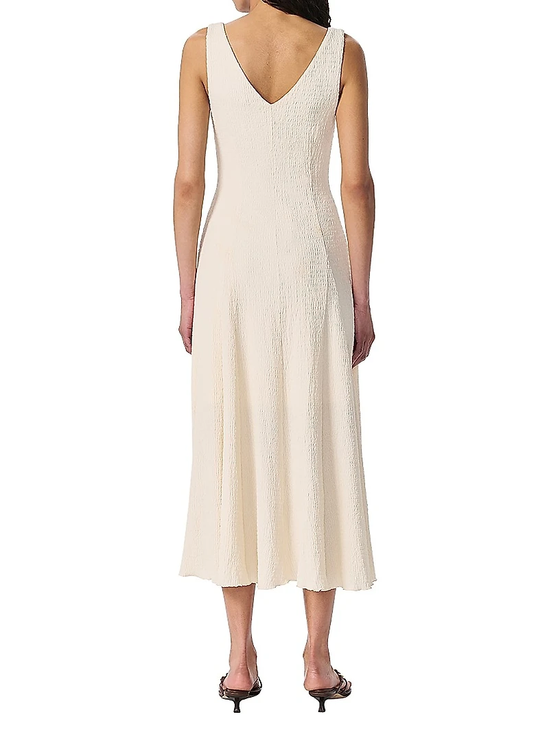 Lou V-Neck Midi-Dress