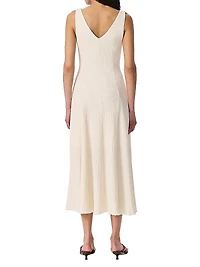 Lou V-Neck Midi-Dress