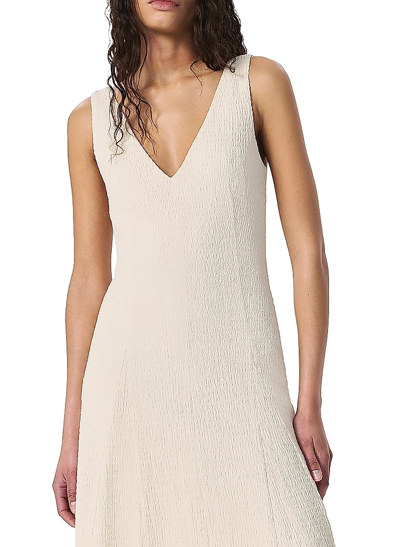 Lou V-Neck Midi-Dress