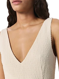 Lou V-Neck Midi-Dress
