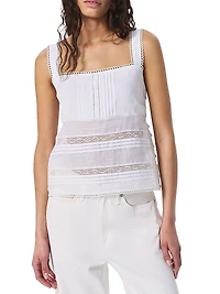 Viviana Eyelet Lace Tank