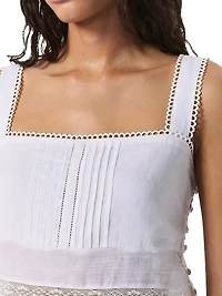 Viviana Eyelet Lace Tank
